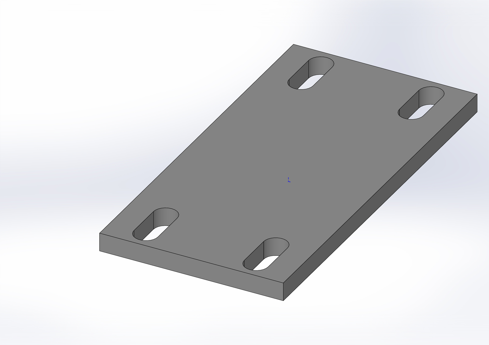 Beam end plate f/stand for mixer (Thiel)